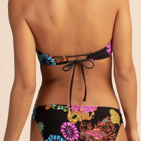 HP 5/17!! NWT Trina Turk Electric Reef Twist Bandeau Top - Picture 2 of 11